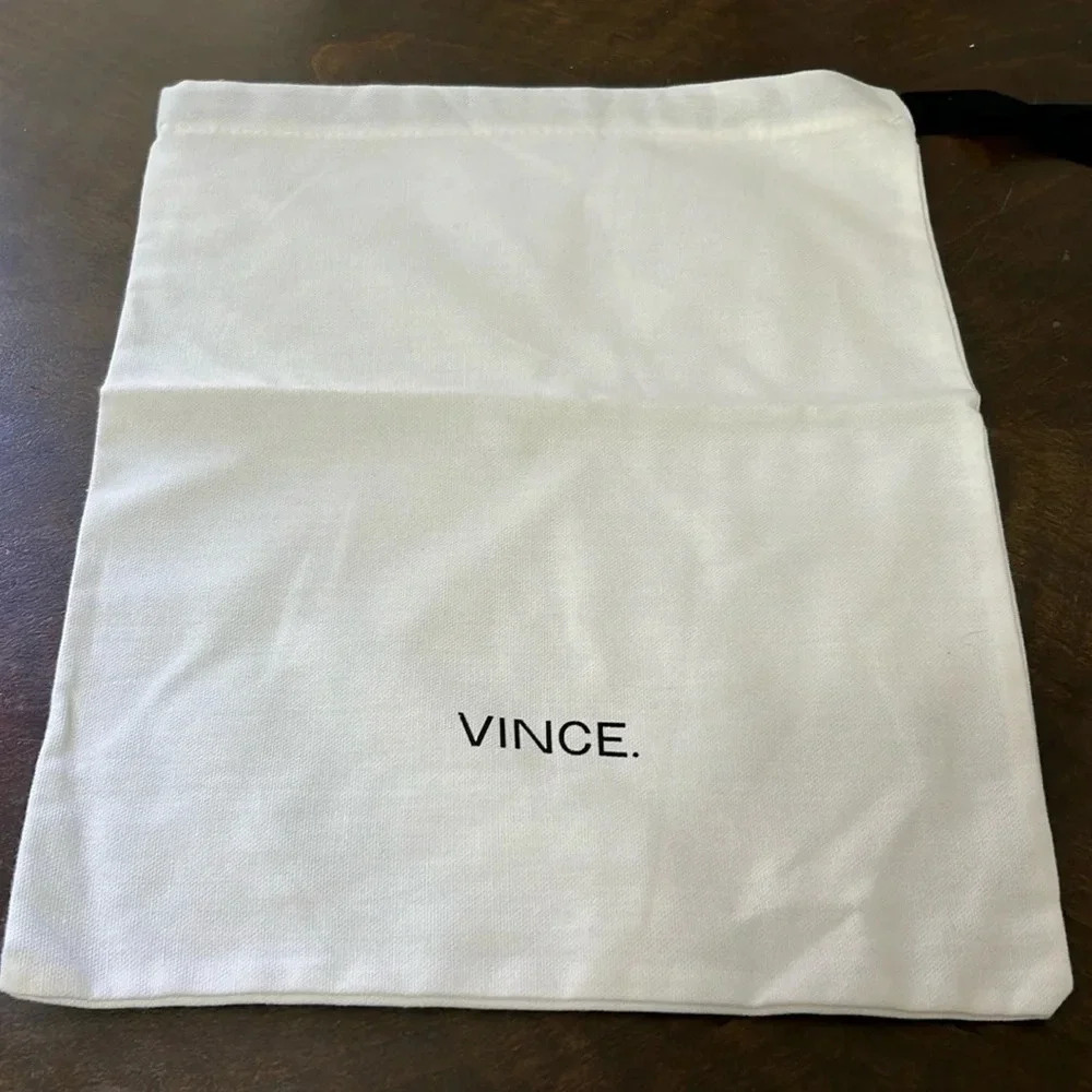 Vince White Dust Bag Cover Sleeve Travel Case Drawstring Protector